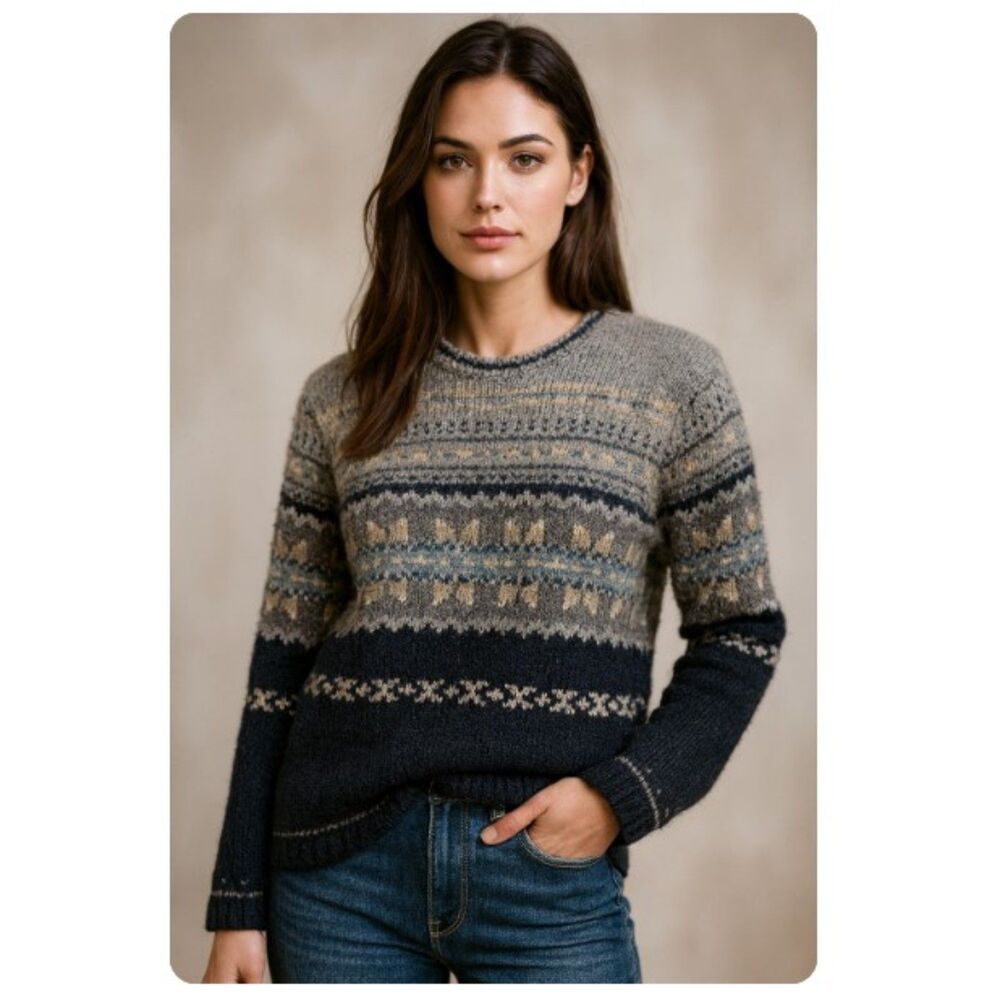 American Eagle Outfitters Sweater Vintage 100% Scottish Wool Pullover Size L